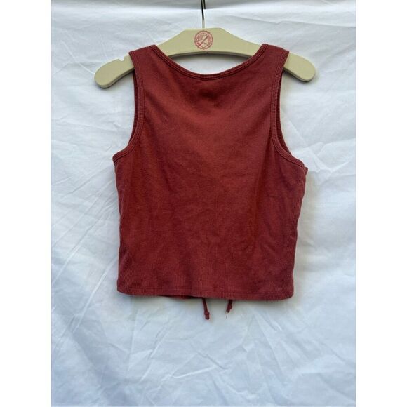 Bozzolo Red Crop Tank Top Woman’s Size Large - Picture 4 of 4